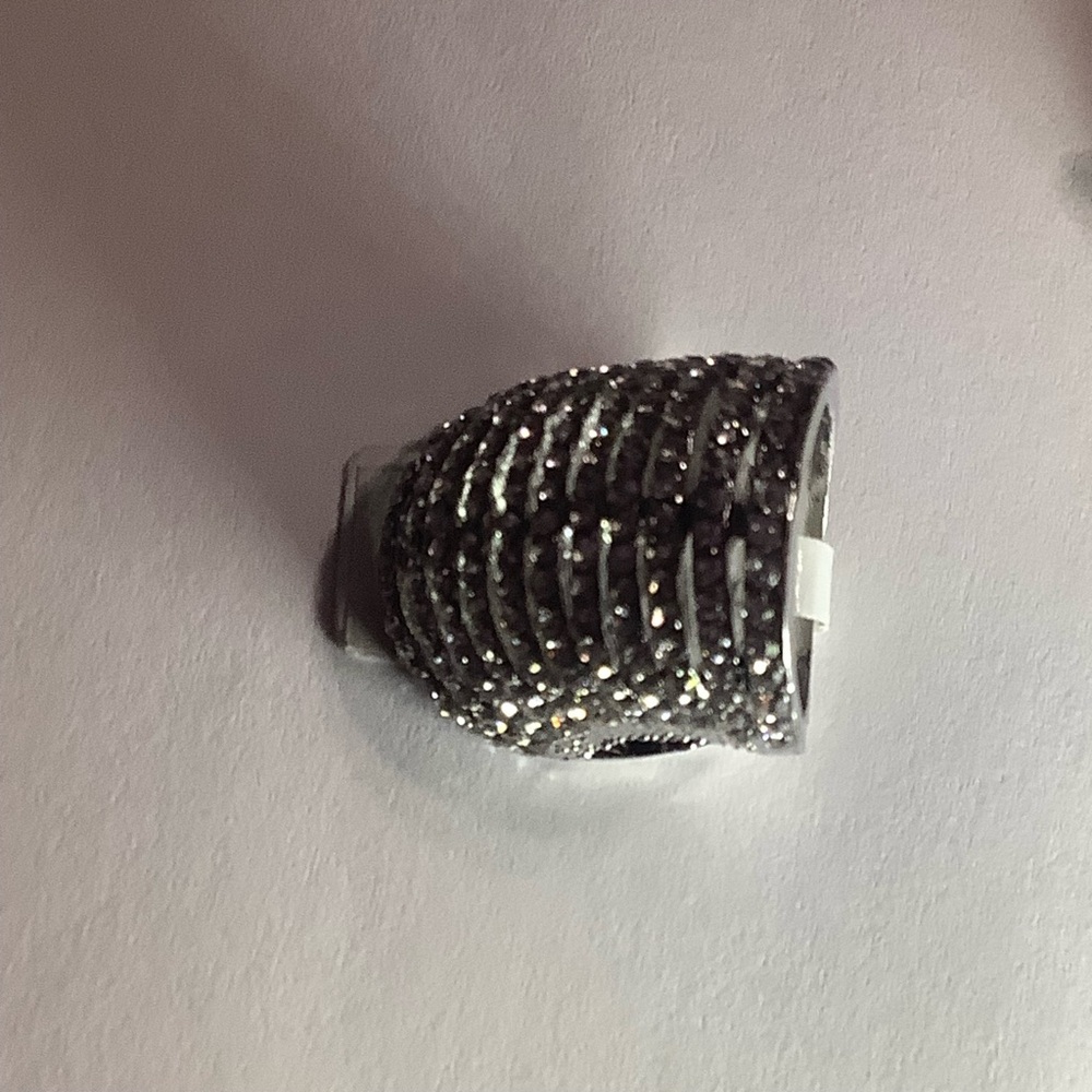 Layered Styled Silver or Gold Rhinestones Crystal Rings - Picture 15 of 16